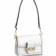 Louis Vuitton Calfskin Leather MINI Dauphine Lugano Handbag M55836 White