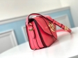Louis Vuitton Cowhide LV Pont 9 Handbag M55949 Dahlia Pink