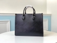 Louis Vuitton Epi Cowhide Leather Onthego MM Tote Bag M56080 Noir Black