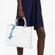 Louis Vuitton Epi Cowhide Leather Onthego MM Tote Bag M56081 Blanc White