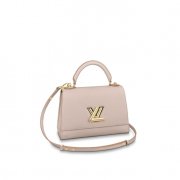 Louis Vuitton Taurillon Leather TWIST ONE HANDLE MM M57092 Greige
