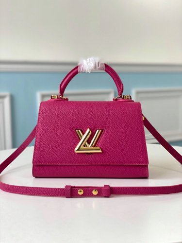 Louis Vuitton Taurillon Leather TWIST ONE HANDLE PM M57096 Orchid Louis Vuitton Taurillon Leather TWIST ONE HANDLE PM M57096 Orchid