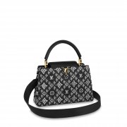 Louis Vuitton Since 1854 Capucines MM Monogram Jacquard Since 1854 in Black - Women - Highlights M57358