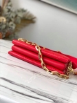 Louis Vuitton Lambskin Coussin PM M57792 Red
