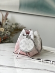 Louis Vuitton Mahina Leather Bella Bag M57855 Light Pink