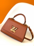 Louis Vuitton Twist One Handle PM Taurillon Leather in Caramel - Handbags M57897