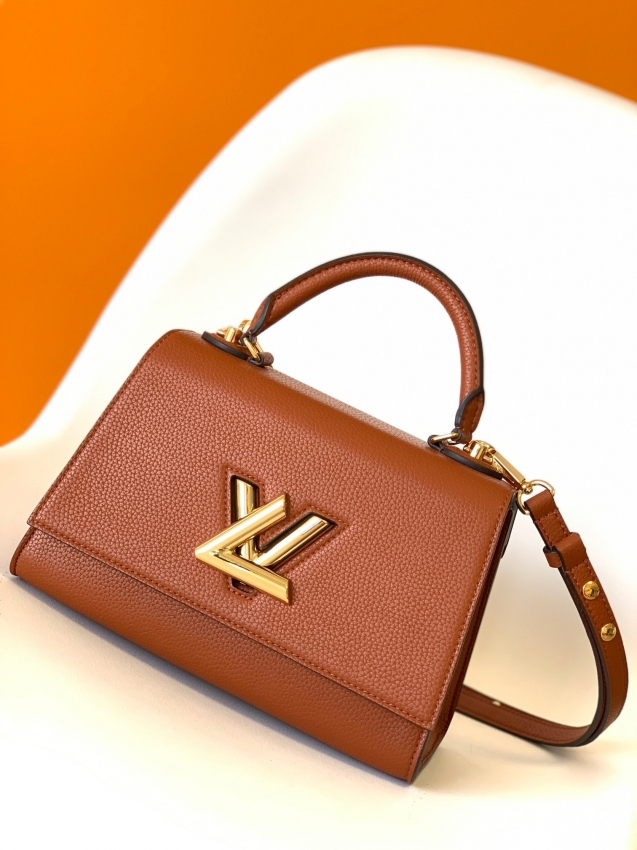 Louis Vuitton Twist One Handle PM Taurillon Leather in Caramel - Handbags M57897