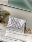 Louis Vuitton Lambskin Coussin PM M57913 Silver