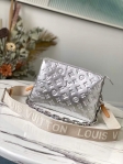 Louis Vuitton Lambskin Coussin PM M57913 Silver