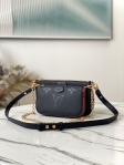 Louis Vuitton Multi Pochette Accessoires Monogram Empreinte Leather in Black - Handbags M58520