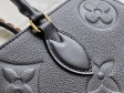 Louis Vuitton OnTheGo MM Monogram Empreinte Leather in Black - Handbags M58522
