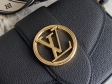 Louis Vuitton LV Pont 9 Soft PM Grained Calfskin Leather in Black - Women Handbags M58727