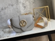 Louis Vuitton LV Pont 9 Soft PM Grained Calfskin Leather in Grey - Women Handbags M58728