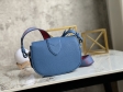 Louis Vuitton LV Pont 9 Soft PM Grained Calfskin Leather in Blue - Women Handbags M58964