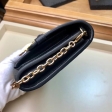 Louis Vuitton Monogram Empreinte Leather Chain Wallet M63398 Noir Black