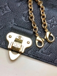 Louis Vuitton Monogram Empreinte Leather Chain Wallet M63398 Noir Black
