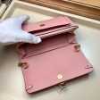 Louis Vuitton Monogram Empreinte Leather Chain Wallet M63399 Rose Poudre Pink