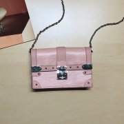 Louis Vuitton Epi Leather Trunk Chain Wallet M67508 Rose Ballerine Pink