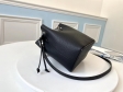 Louis Vuitton Grained calf leather NANO LOCKME BUCKET M68709 Black