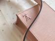 Louis Vuitton Epi leather Cowhide Petit Sac Plat Bag M69575 Rose Ballerine