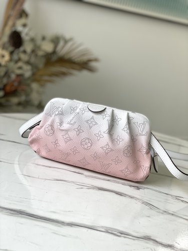Louis Vuitton Scala Mini Pouch Mahina in Pink - Small Leather Goods M80410 Louis Vuitton Scala Mini Pouch Mahina in Pink - Small Leather Goods M80410