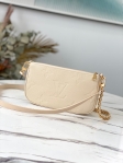 Louis Vuitton Multi Pochette Accessoires Monogram Empreinte Leather in Beige - Handbags M80447