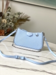 Louis Vuitton Epi Cowhide Leather Easy Pouch On Strap M80480 Celestial Blue