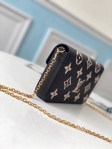 Louis Vuitton Felicie Pochette Monogram Empreinte Leather in Black - Small Leather Goods M80482