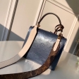Louis Vuitton Monogram Vernis Leather Spring Street M90373 Bleu Jean Blue