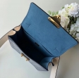 Louis Vuitton Monogram Vernis Leather Spring Street M90373 Bleu Jean Blue