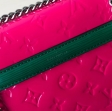 Louis Vuitton Monogram Vernis Leather LV Wynwood M90443 Berlingot Pink
