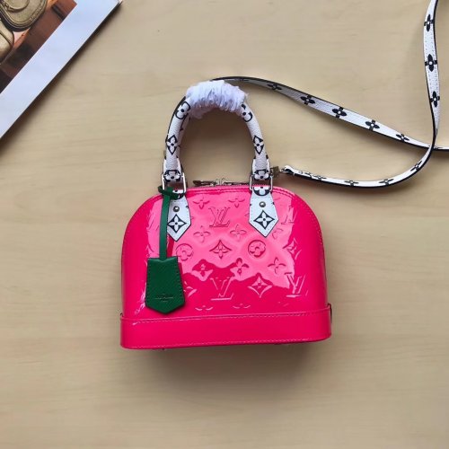 Louis Vuitton Monogram Vernis Leather Alma BB M90447 Berlingot Pink Louis Vuitton Monogram Vernis Leather Alma BB M90447 Berlingot Pink