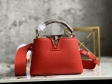Louis Vuitton Capucines Mini Capucines in Cornaline - Women Handbags N80007