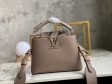 Louis Vuitton Capucines Mini Capucines in Taupe - Women Handbags N80041