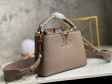 Louis Vuitton Capucines Mini Capucines in Taupe - Women Handbags N80041
