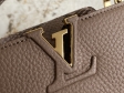Louis Vuitton Capucines Mini Capucines in Taupe - Women Handbags N80041