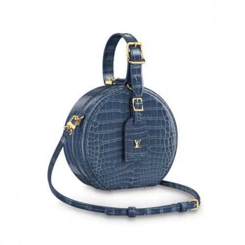 Louis Vuitton Crocodilien Brillant Petite Boite Chapeau N90219 Bleu Ocean Louis Vuitton Crocodilien Brillant Petite Boite Chapeau N90219 Bleu Ocean