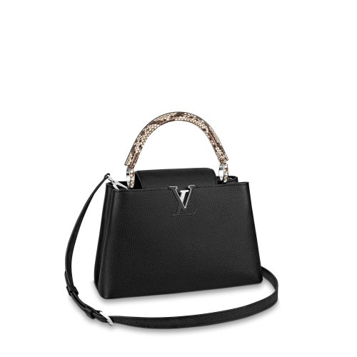 Louis Vuitton Capucines MM Python in Black - Women - Handbags N92800