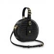 Louis Vuitton Crocodilien Brillant Petite Boite Chapeau N93597 Black Louis Vuitton Crocodilien Brillant Petite Boite Chapeau N93597 Black