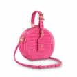 Louis Vuitton Crocodilien Brillant Petite Boite Chapeau N94072 Rose