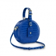 Louis Vuitton Crocodilien Brillant Petite Boite Chapeau N95821 Bleu Santorin