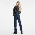 Louis Vuitton Monogram Patch Straight-Cut Jeans - Women - Ready-to-Wear 1A9W7L