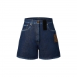 Louis Vuitton Monogram Patch Denim Shorts - Women - Ready-to-Wear 1A9WPC