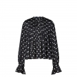 Louis Vuitton Sheer Mousseline Polka Dot Blouse Black - Women - Ready-to-Wear 1A9WUP