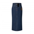 Louis Vuitton Monogram Patch Long Denim Skirt - Women - Ready-to-Wear 1A9X47