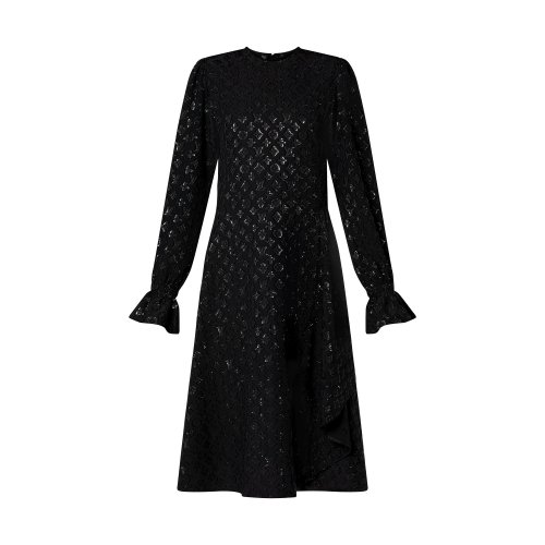 Louis Vuitton Monogram Sparkle Long-Sleeved Dress - Women - Ready-to-Wear 1A9XE8