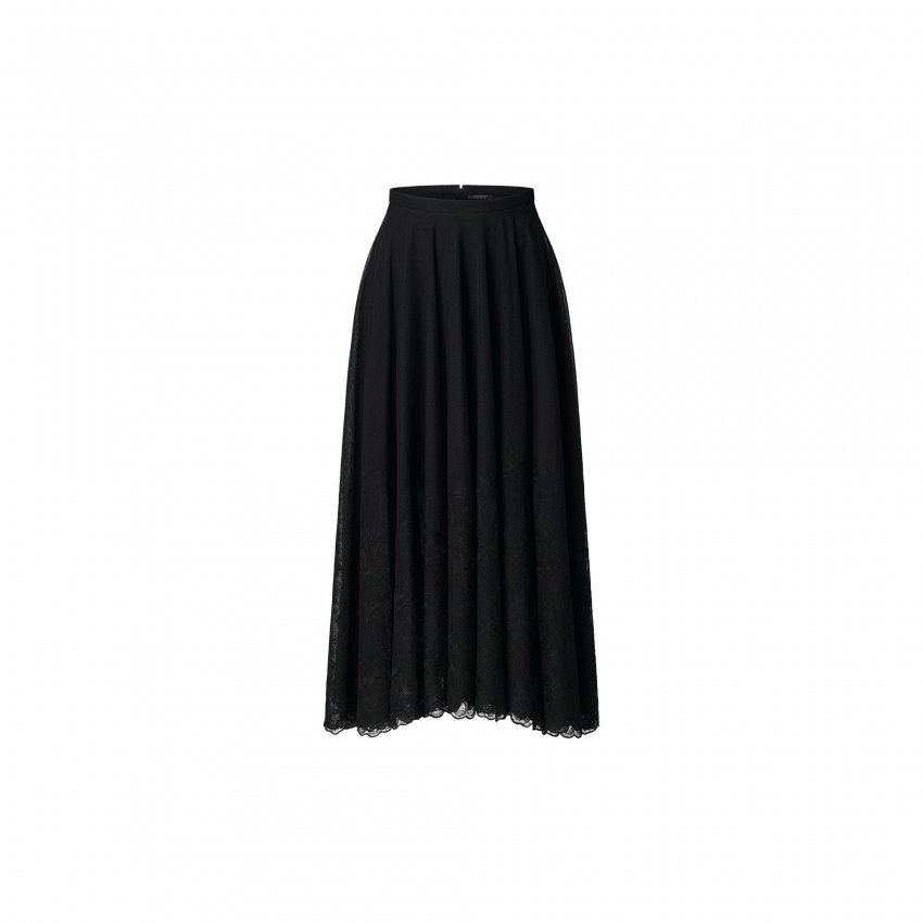 Louis Vuitton Embroidered Tulle Midi Skirt - Women - Ready-to-Wear 1A9YI1