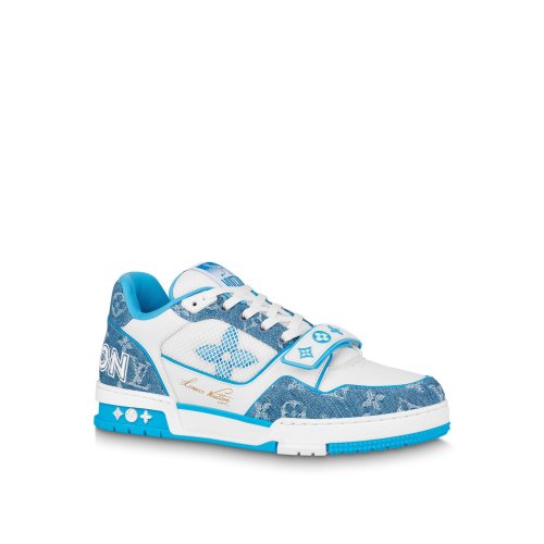 Louis Vuitton LV Trainer Sneaker Blue - Men - Shoes 1A9ZI6 Louis Vuitton LV Trainer Sneaker Blue - Men - Shoes 1A9ZI6