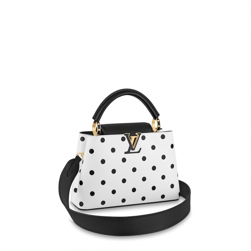 Louis Vuitton Capucines BB Black / White - Women - Handbags M20373
