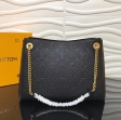 Louis Vuitton Monogram Empreinte Leather Surene MM M43758 Noir